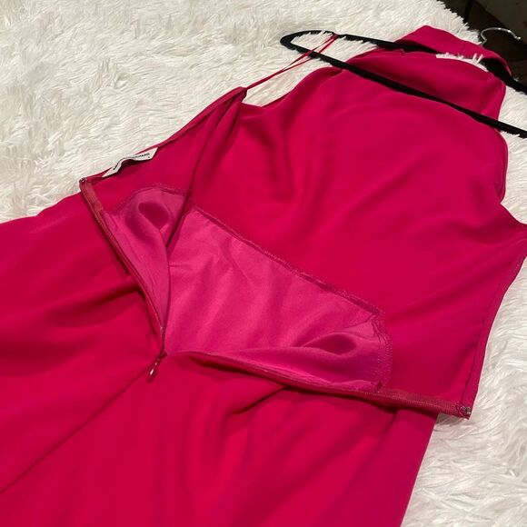 Amanda Uprichard Joanne Halter Mini Dress in Genie Pink Medium - Picture 8 of 9